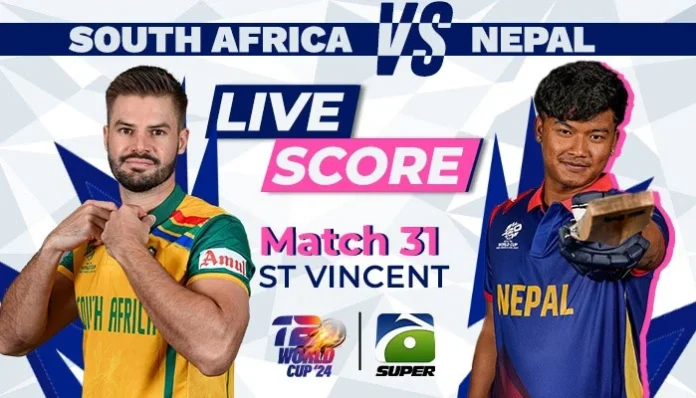 South Africa vs Nepal Live Score