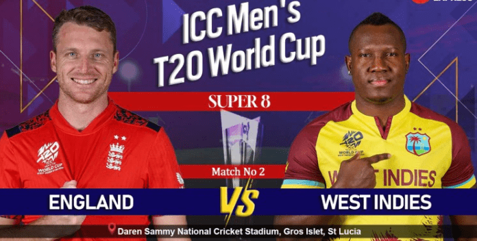 England vs West Indies Live Score, T20 World Cup 2024